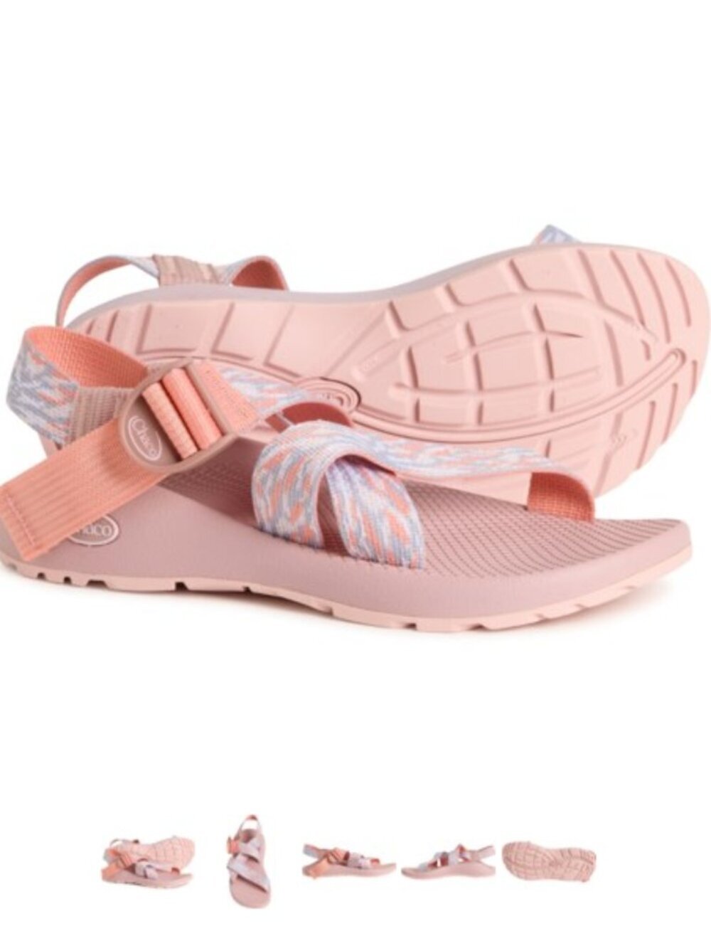 Chaco Women's Size 8 Mega ZCloud Sport Sandals Water Shoes NWT Adjustable Pink - Picture 9 of 9